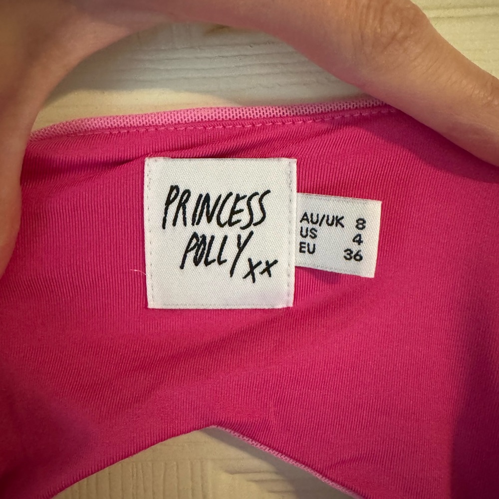 Pink Ruched Spaghetti Strap Dress - Picture 2 of 4